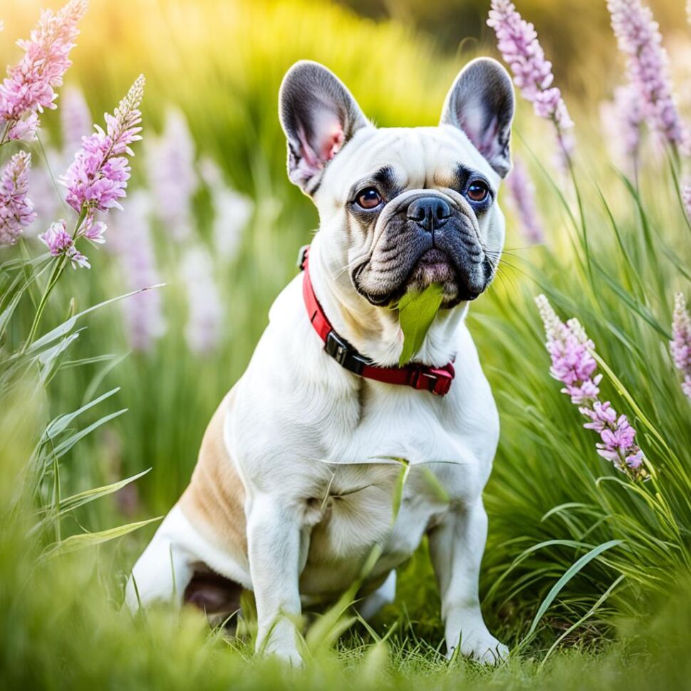 French Bulldog with environmental allergies