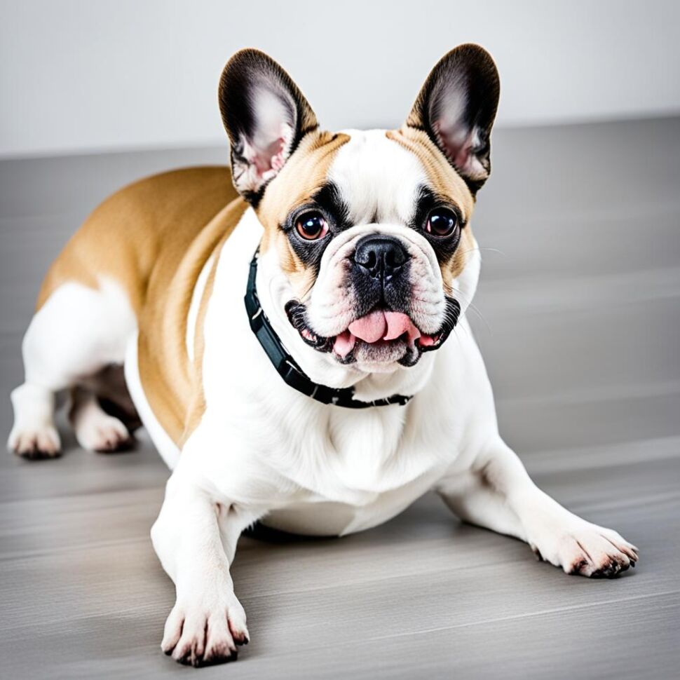 French Bulldog with food allergies