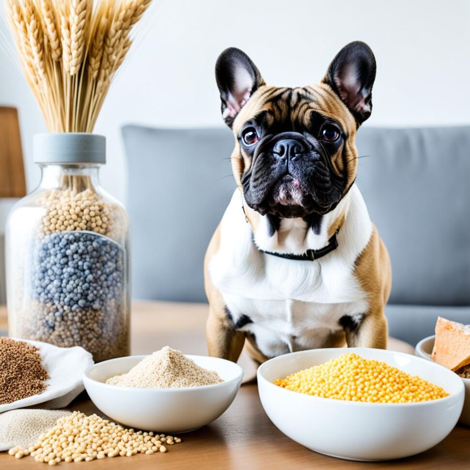 French Bulldog with food allergy