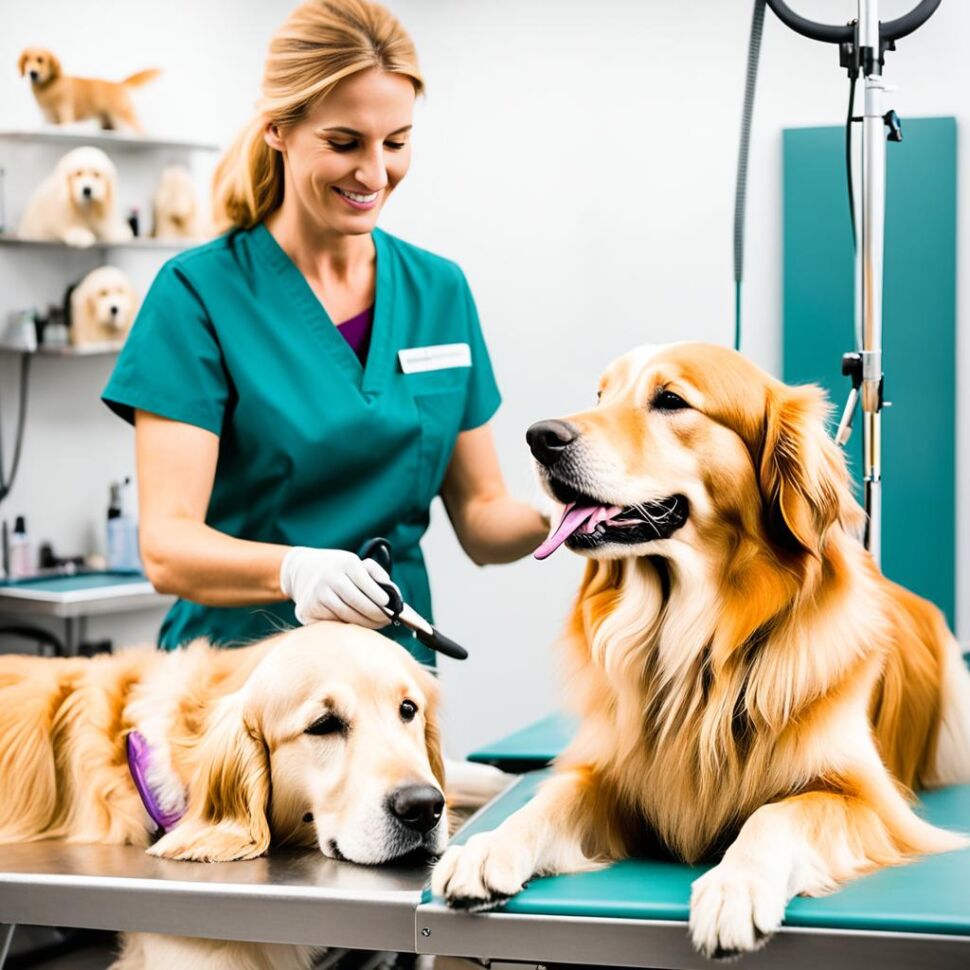 Gentle grooming for Golden Retrievers