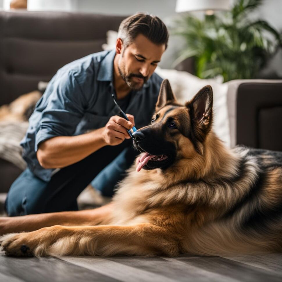 German Shepherd shedding care