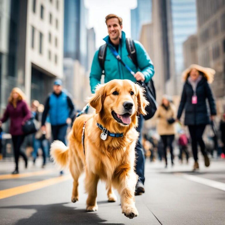 Golden Retriever obedience training for leash walking