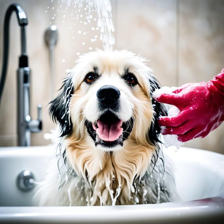 How to safely bathe a scared or anxious dog