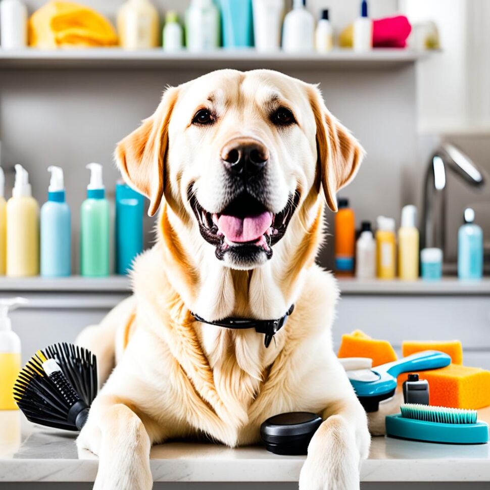 Labrador Retriever grooming for allergy management