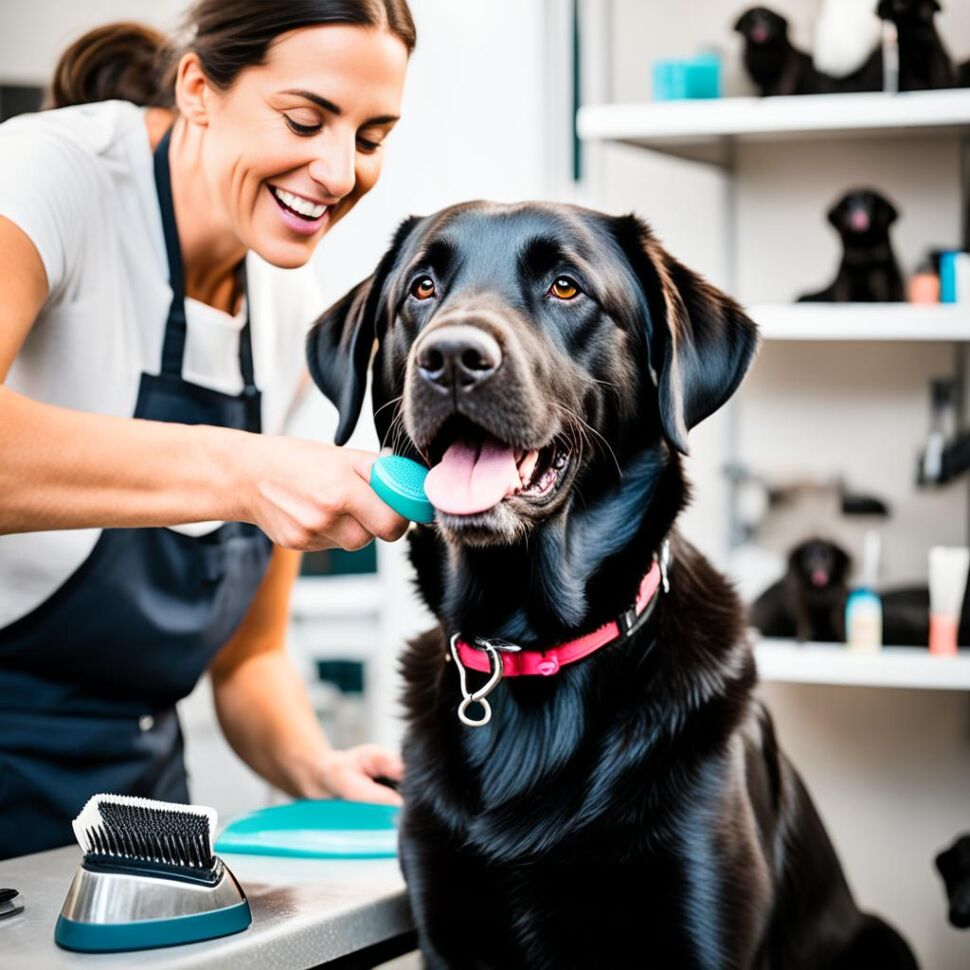 Labrador grooming routine