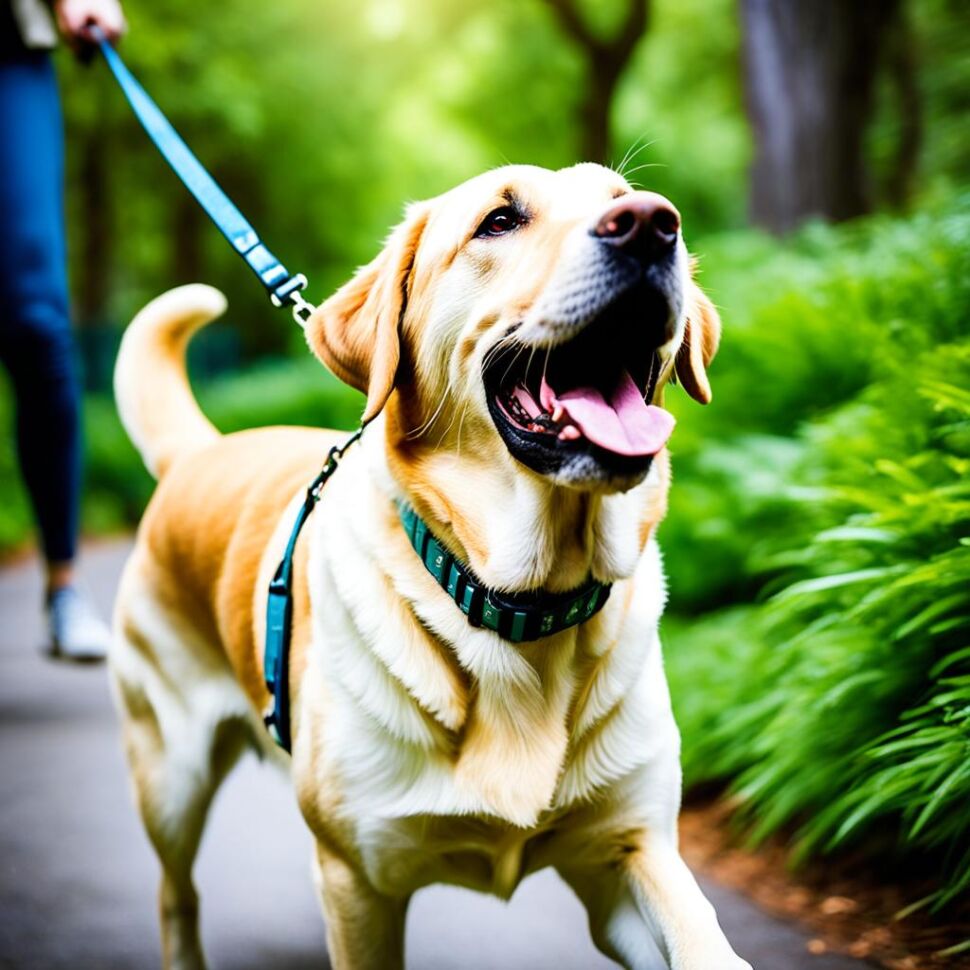 Labrador walking obedience