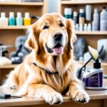 Training a Golden Retriever to be calm during grooming