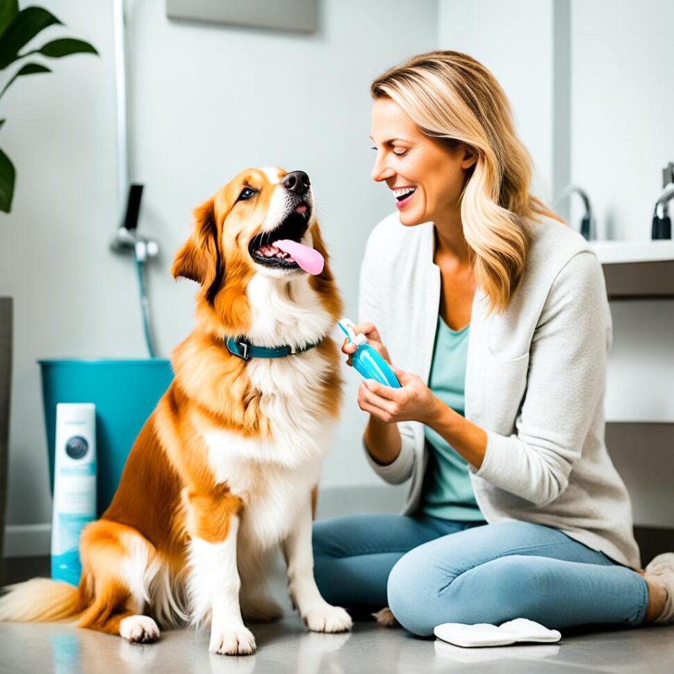 dog teeth cleaning process