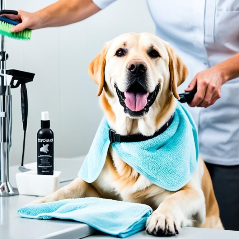 grooming techniques for allergic Labradors