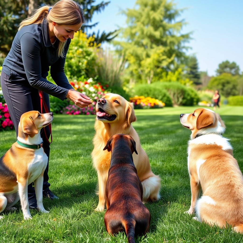 Dog behavioral training techniques