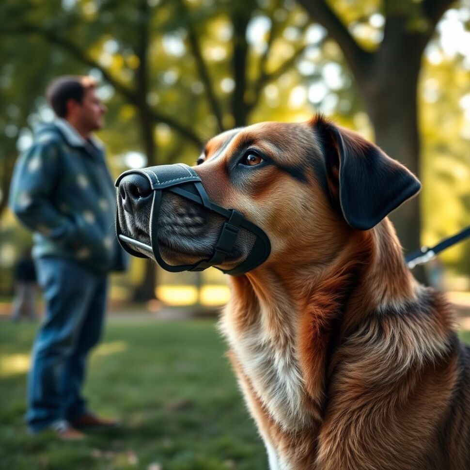 Using muzzles for dogs during aggression handling