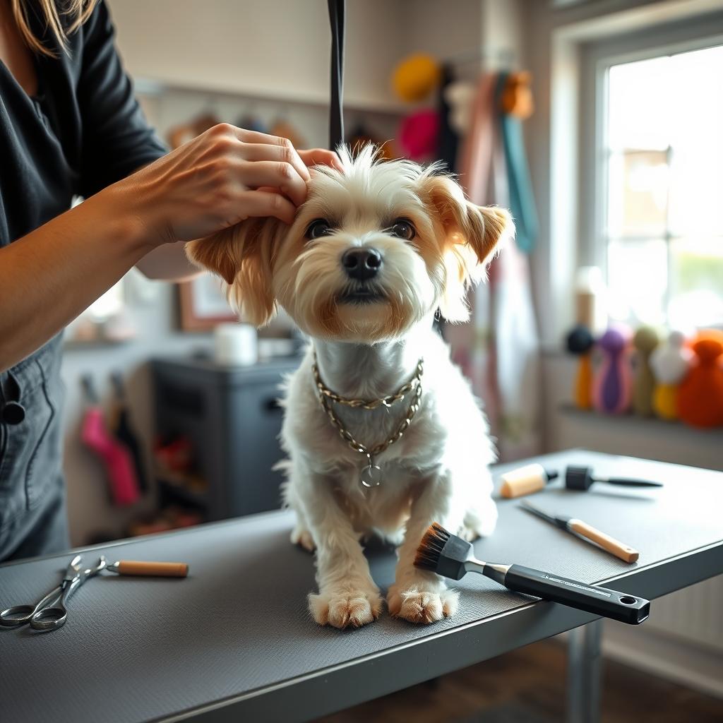 grooming short-haired dogs