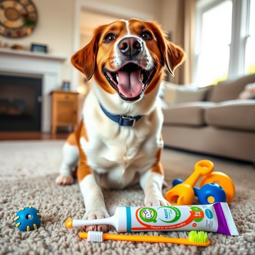 Introducing dogs to tooth brushing