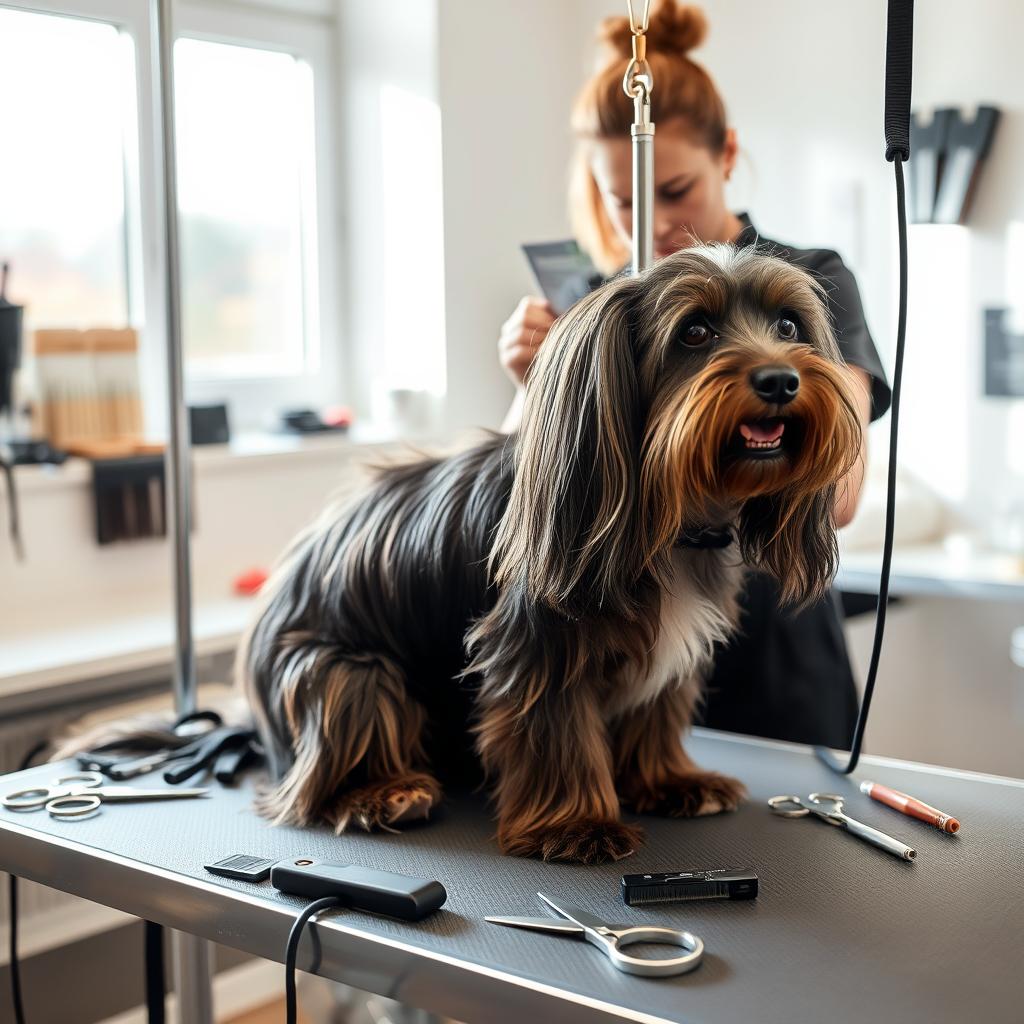 grooming long-haired dogs